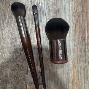 Makeup Forever Professional Brush Set - Black and Brown